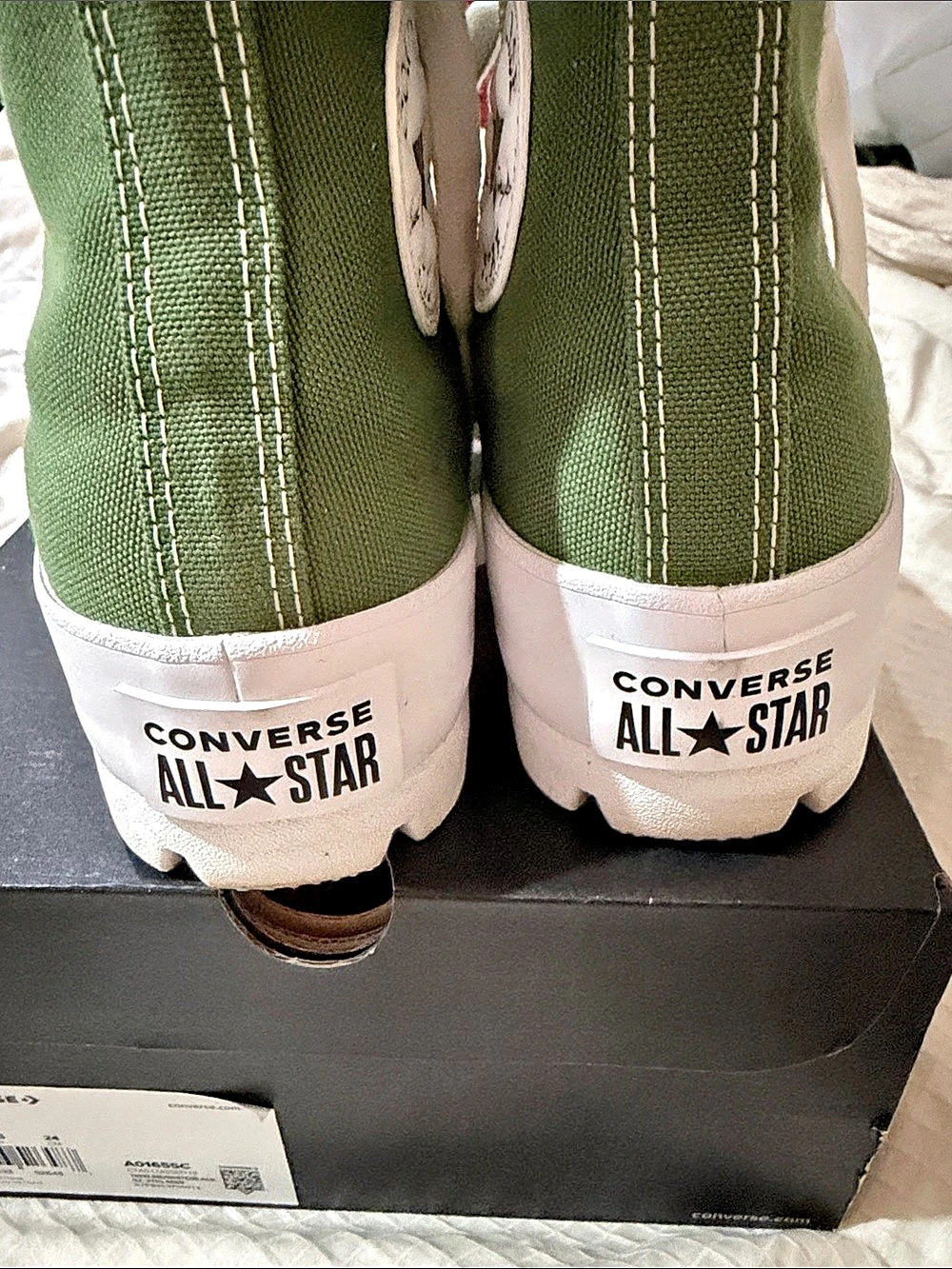 Converse Chuck Taylor All Star Lugged Hi Treeline Sneakers Green US 7 - Picture 6 of 6